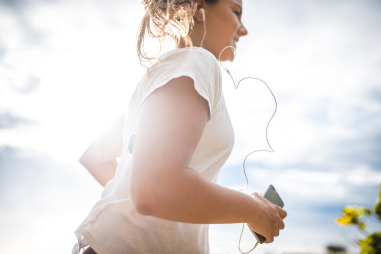 woman running